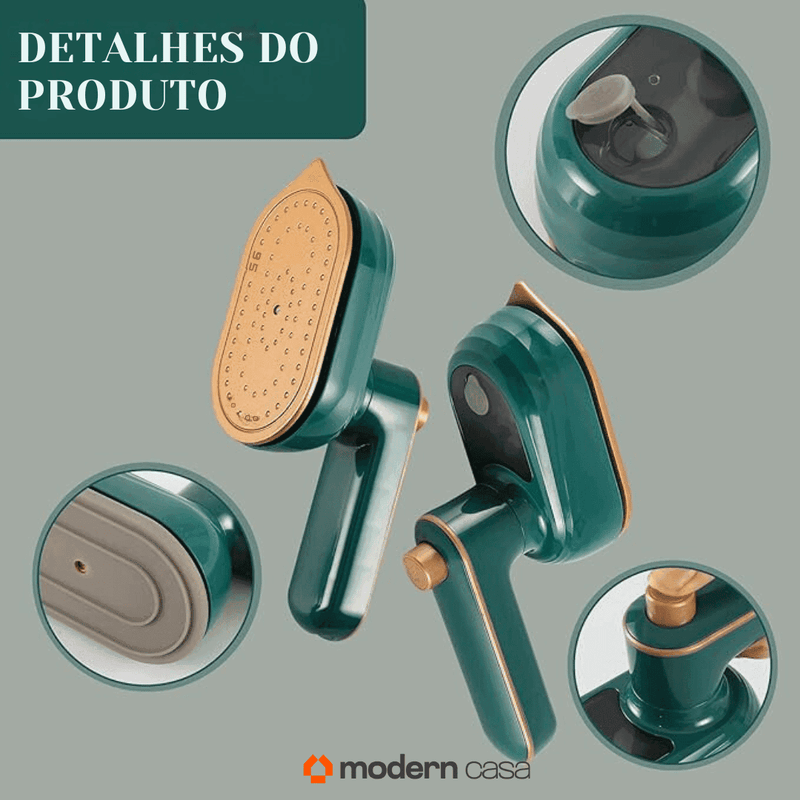 Mini Ferro de Passar Roupas a Vapor - Modern Casa