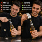 Abridor de Garrafa Automático com Ímã – Abridor Magnético em Aço Inox Rápido e Prático