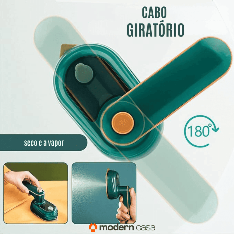Mini Ferro de Passar Roupas a Vapor - Modern Casa