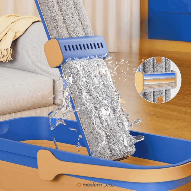 Mop de Limpeza Flat Slim 360º + Balde Retrátil - Modern Casa