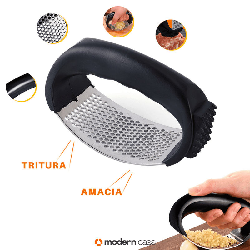 Amassador de Alho Manual Inox - Modern Casa