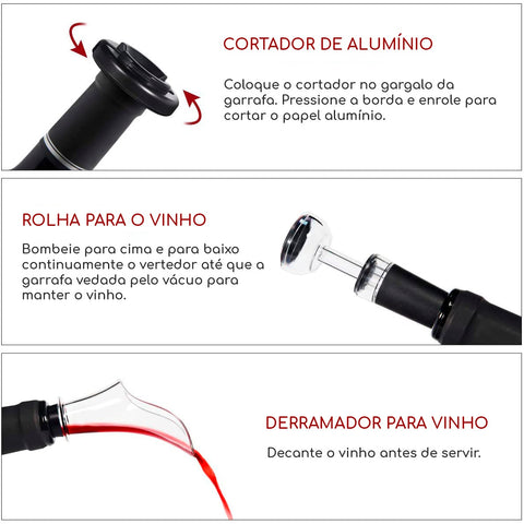 Abridor de Vinho Elétrico Automático - Modern Casa