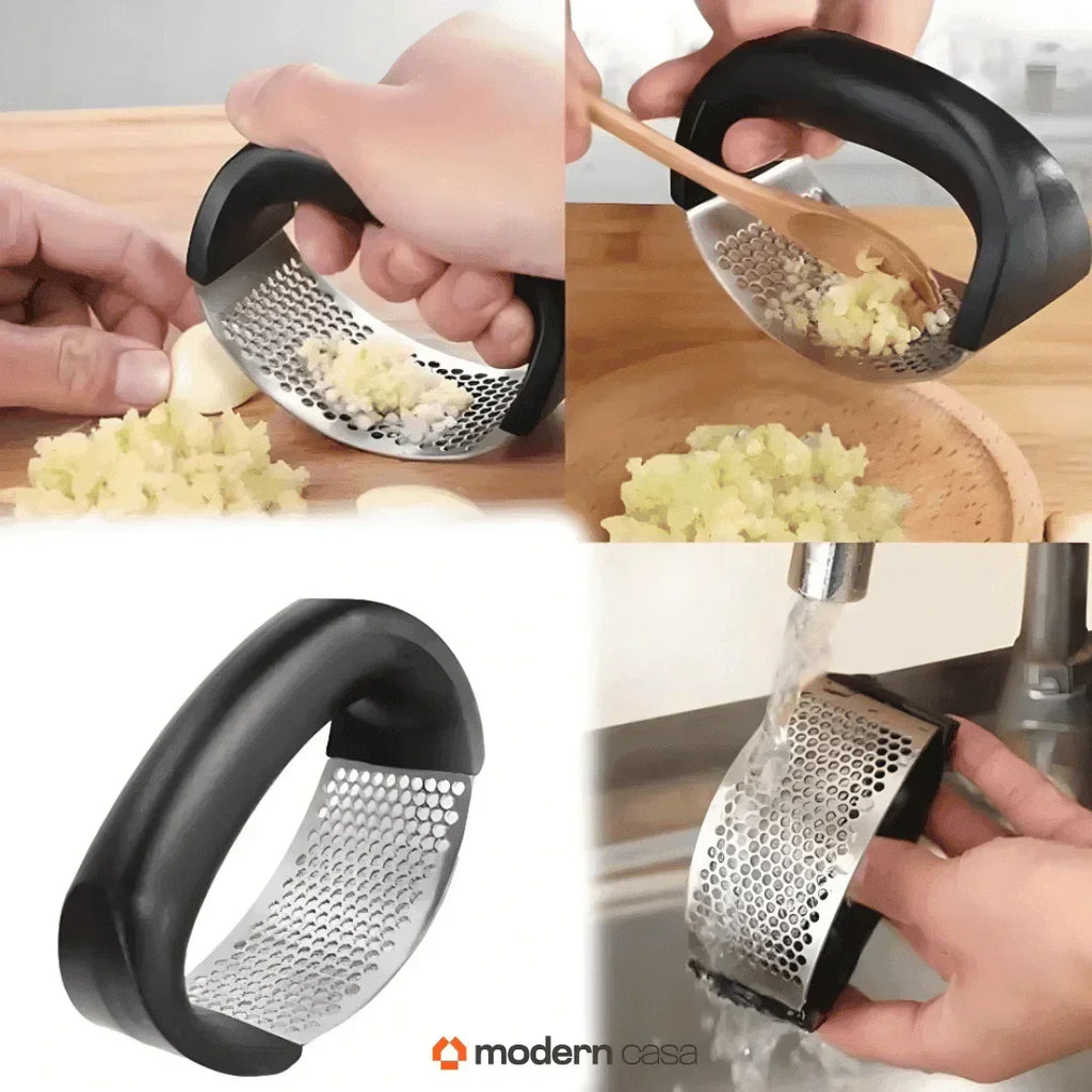 Amassador de Alho Manual Inox - Modern Casa