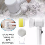 Escova de Limpeza Elétrica Multifuncional Turbo Clean - Modern Casa