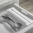 Organizador de Rolos Papel Filme Alumínio Duplo Clear