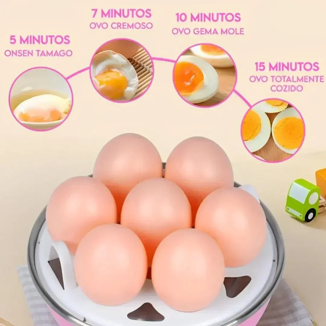 Cozedor Elétrico Ovos e Legumes Multifuncional