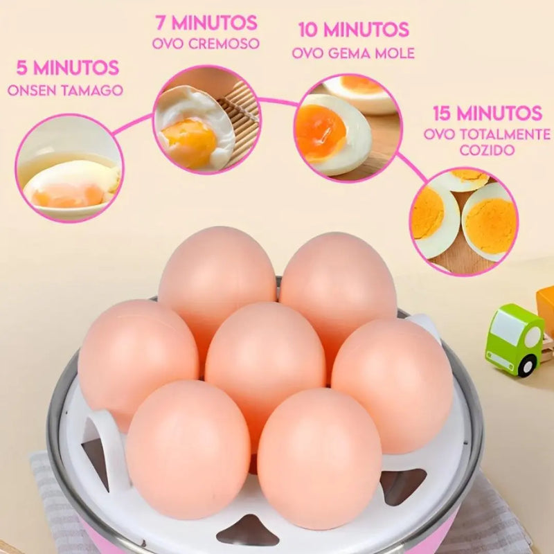 Cozedor Elétrico Ovos e Legumes Multifuncional
