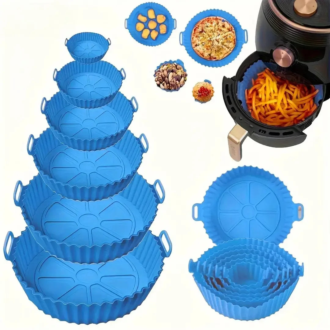 Kit 6 Formas Airfryer Silicone Antiaderente - Modern Casa