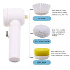Escova de Limpeza Elétrica Multifuncional Turbo Clean - Modern Casa