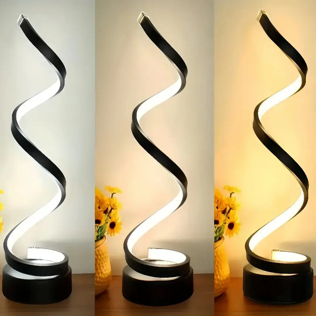 Abajur LED Espiral Clássico