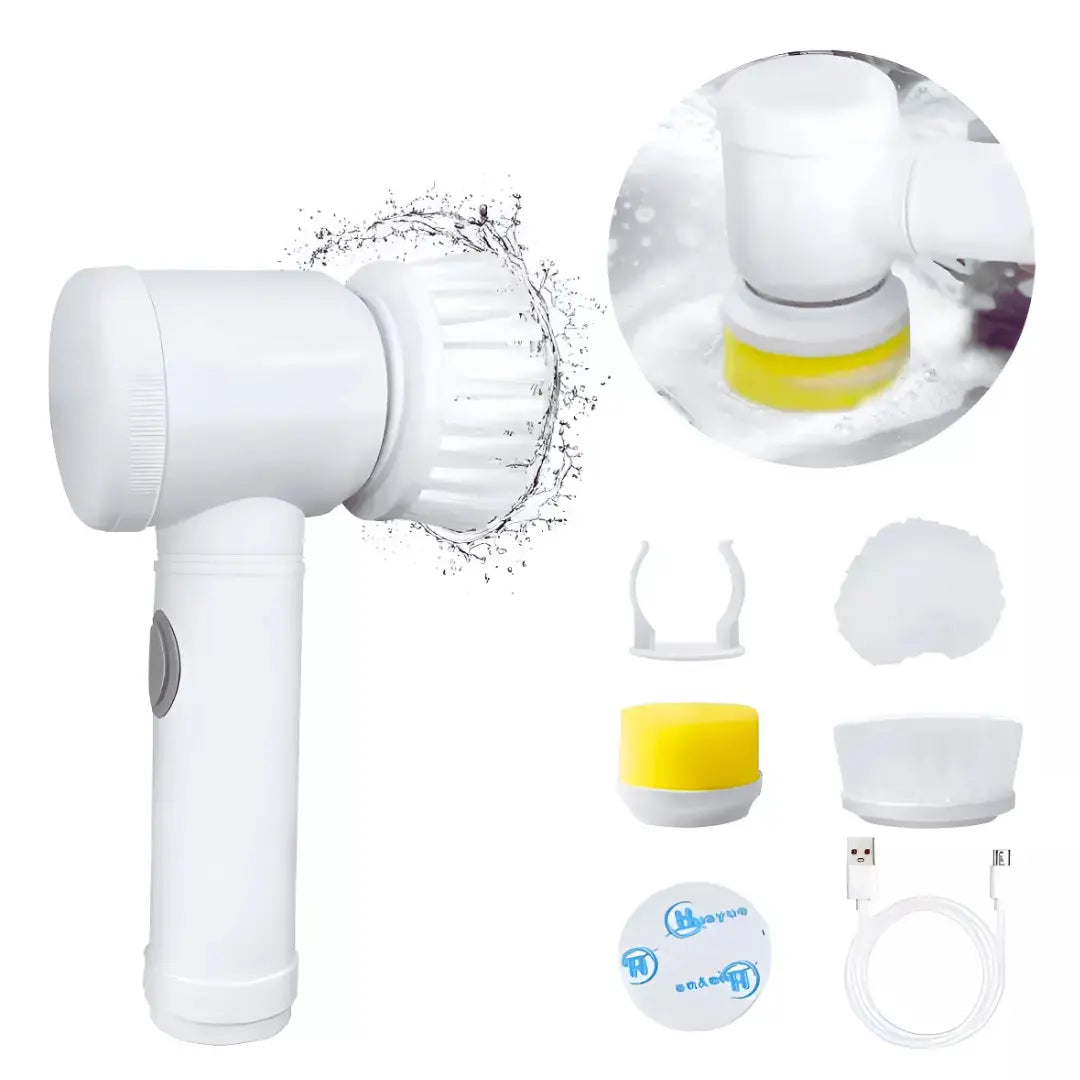 Escova de Limpeza Elétrica Multifuncional Turbo Clean - Modern Casa