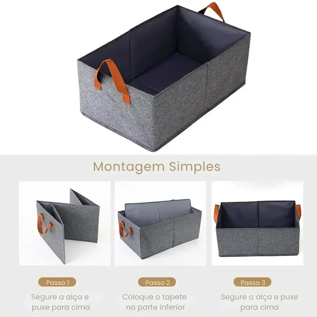 Caixa de Armazenamento Organizadora Dobrável - Modern Casa