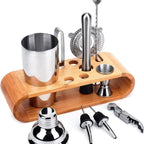 Kit Barman Coqueteleira Profissional Inox 10 Peças