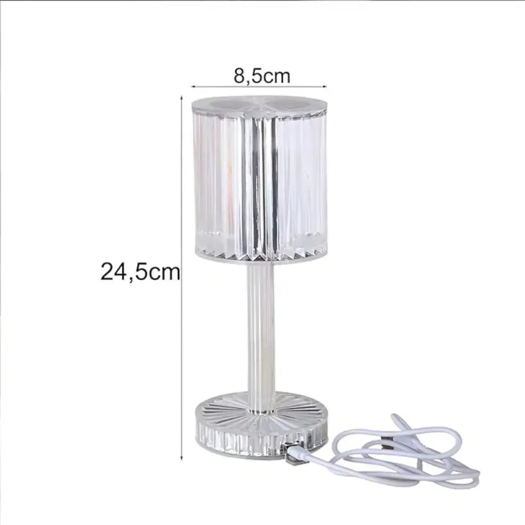 Luminária Cristal Diamantada Touch