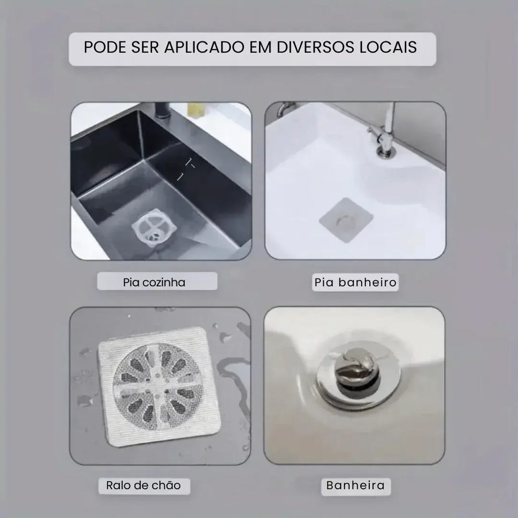 Protetor de Ralo Descartável Adesivo Kit - Modern Casa