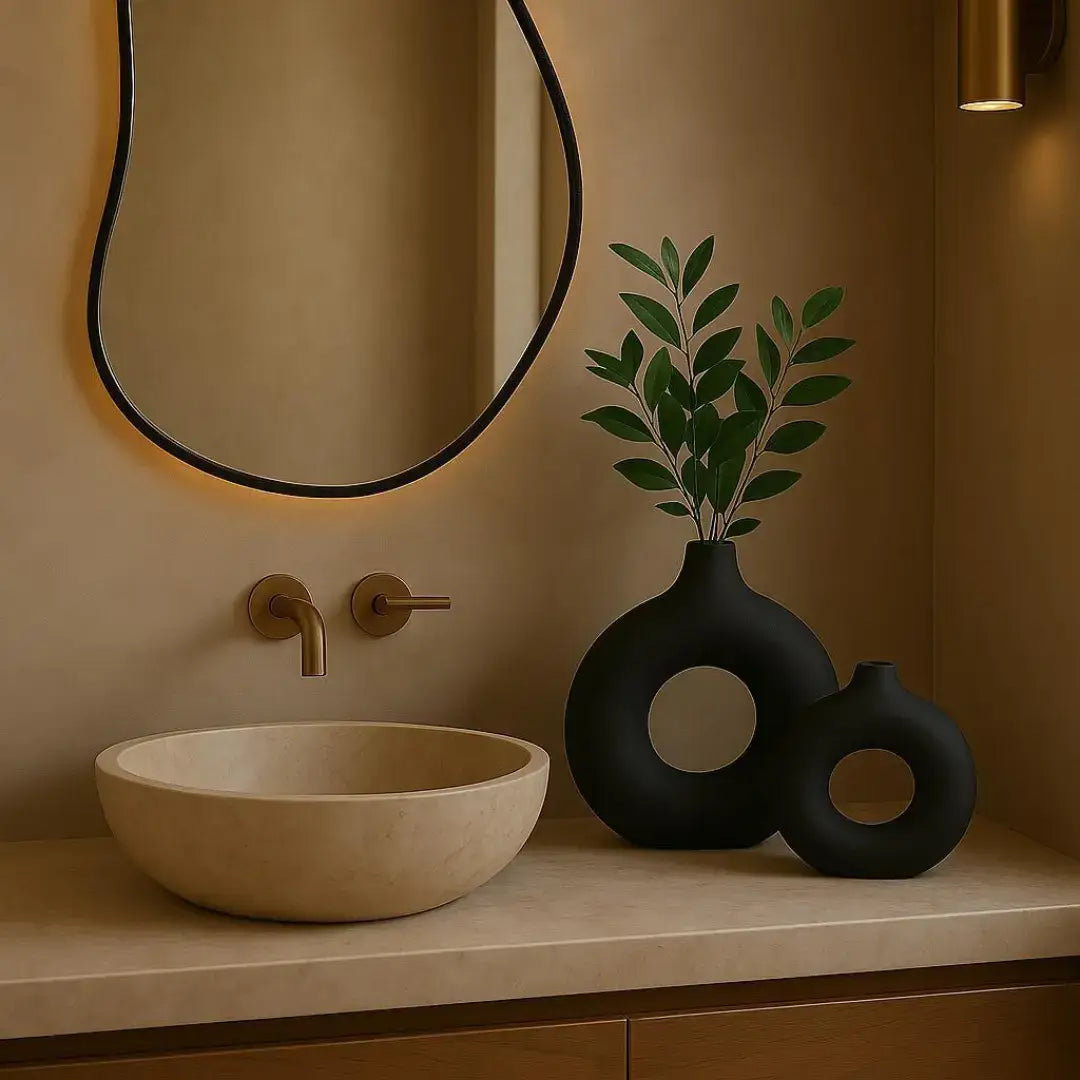 Kit 2 Vasos Redondos Donut