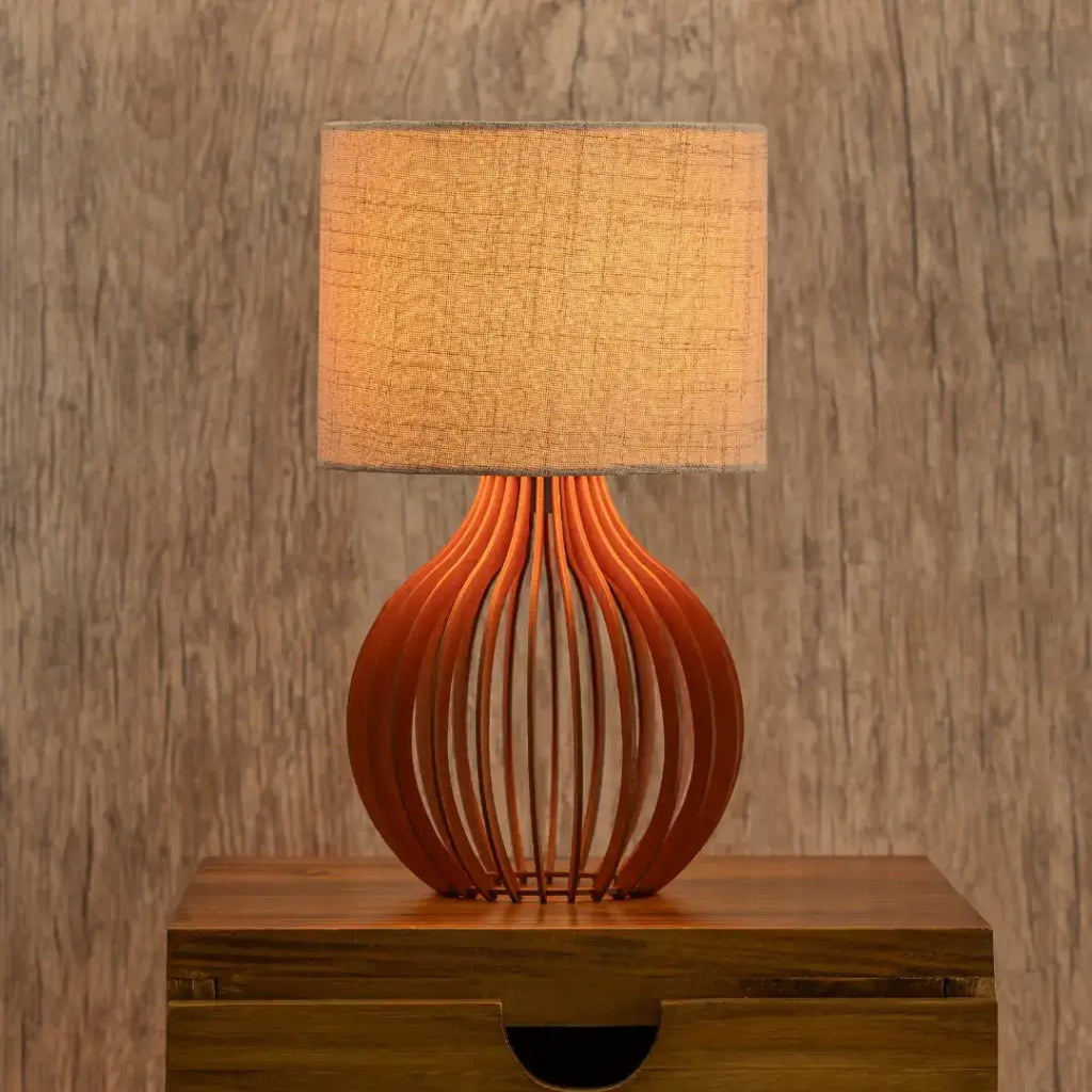 Abajur Luminária de Mesa em MDF