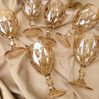 Jogo de Taças Diamond 6 peças Ãmbar - Modern Casa