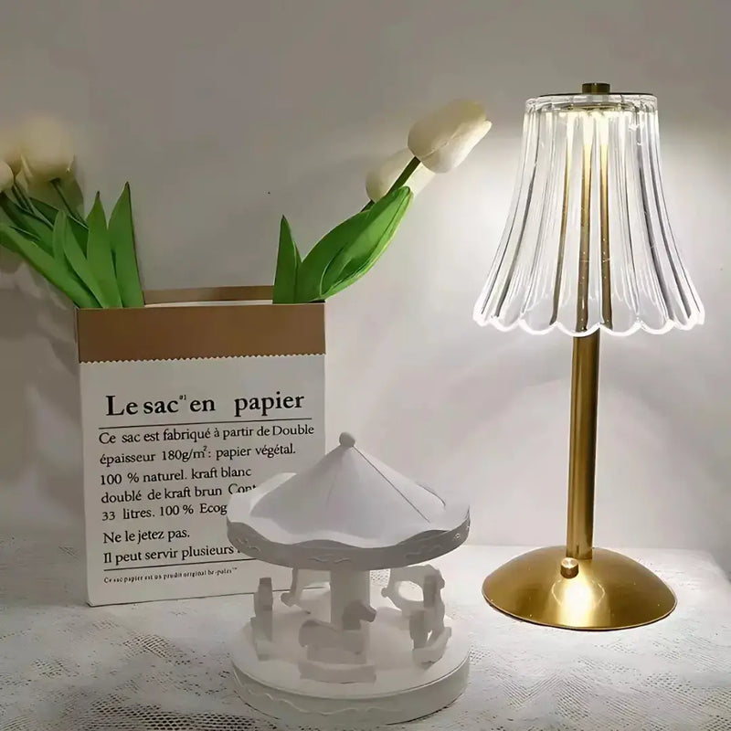 Luminária Abajur de Mesa LED 3 Cores