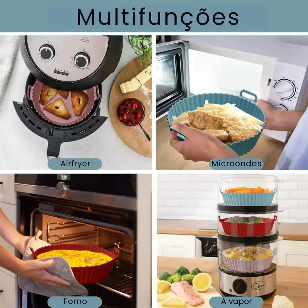 Forma de Silicone Reutilizável para AirFryer - Modern Casa