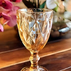 Jogo de Taças Diamond 6 peças Ãmbar - Modern Casa