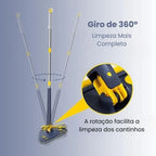 Mop de Limpeza Triangular 360° + Refil Grátis - Modern Casa