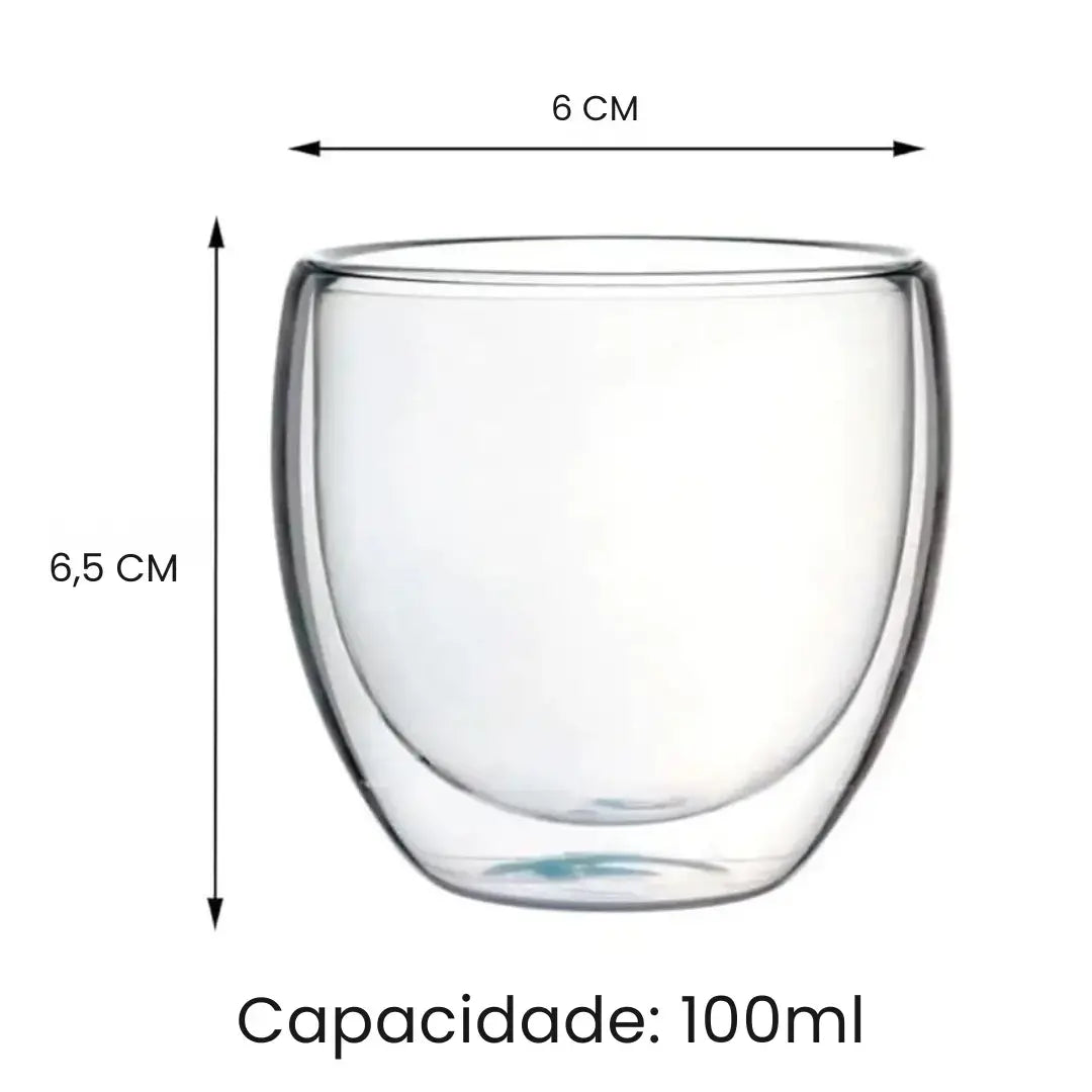 Copo de Café com Parede Dupla 100ml