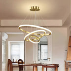 Luminária De Teto Led Pendente 3 Anéis