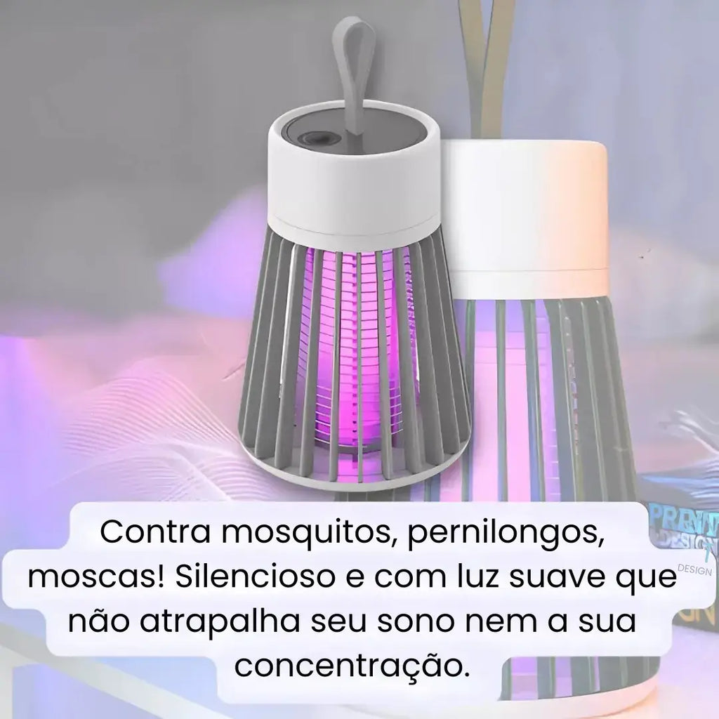 Lâmpada Elétrica Mata-Mosquitos Luz UV USB - Modern Casa