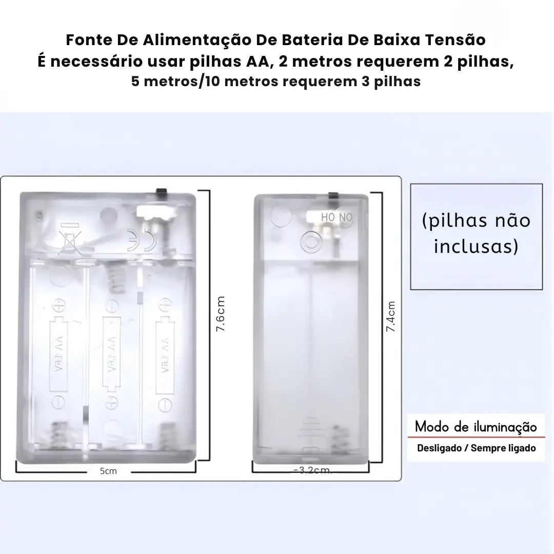 Luzes Decorativas de Fita Natalina