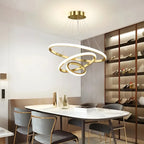 Luminária De Teto Led Pendente 3 Anéis