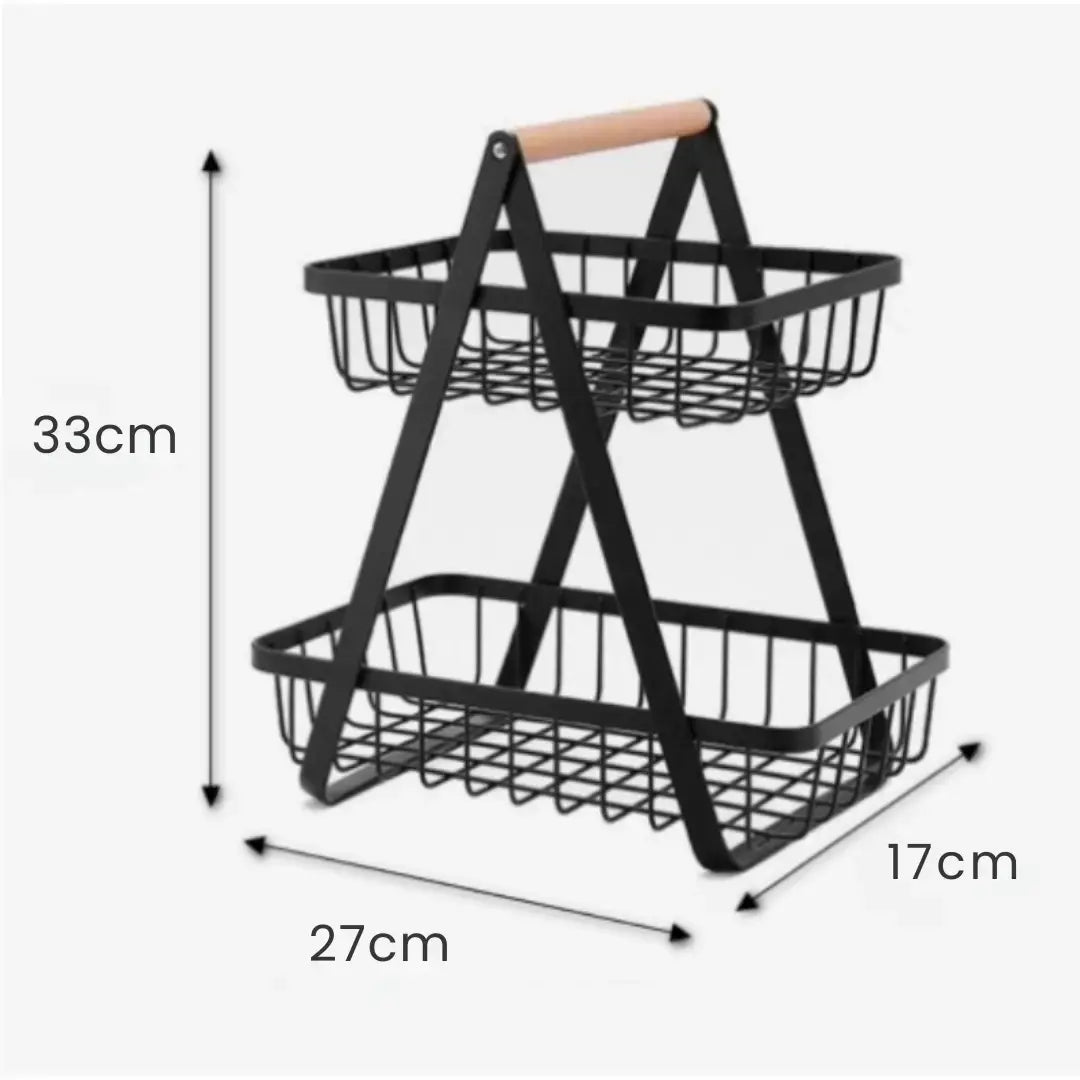 Cesta Organizadora de Metal – 2 ou 3 Andares