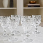 Jogo de Taças Diamond 6 peças Transparente