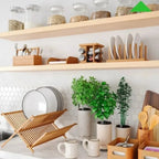 Escorredor de Louças em Bambu Dobrável