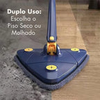 Mop de Limpeza Triangular 360° + Refil Grátis - Modern Casa