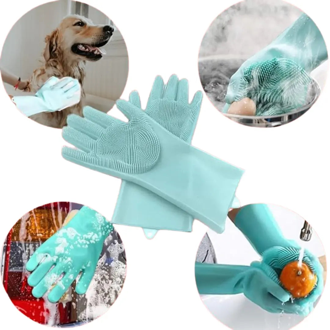 Luva de Limpeza em Silicone Multiuso - Modern Casa
