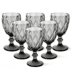 Jogo de Taças Diamond 6 peças Fumê