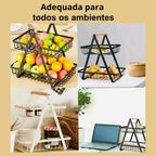 Cesta Organizadora de Metal – 2 ou 3 Andares