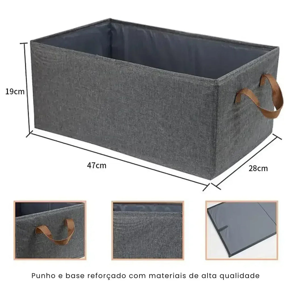 Caixa de Armazenamento Organizadora Dobrável - Modern Casa