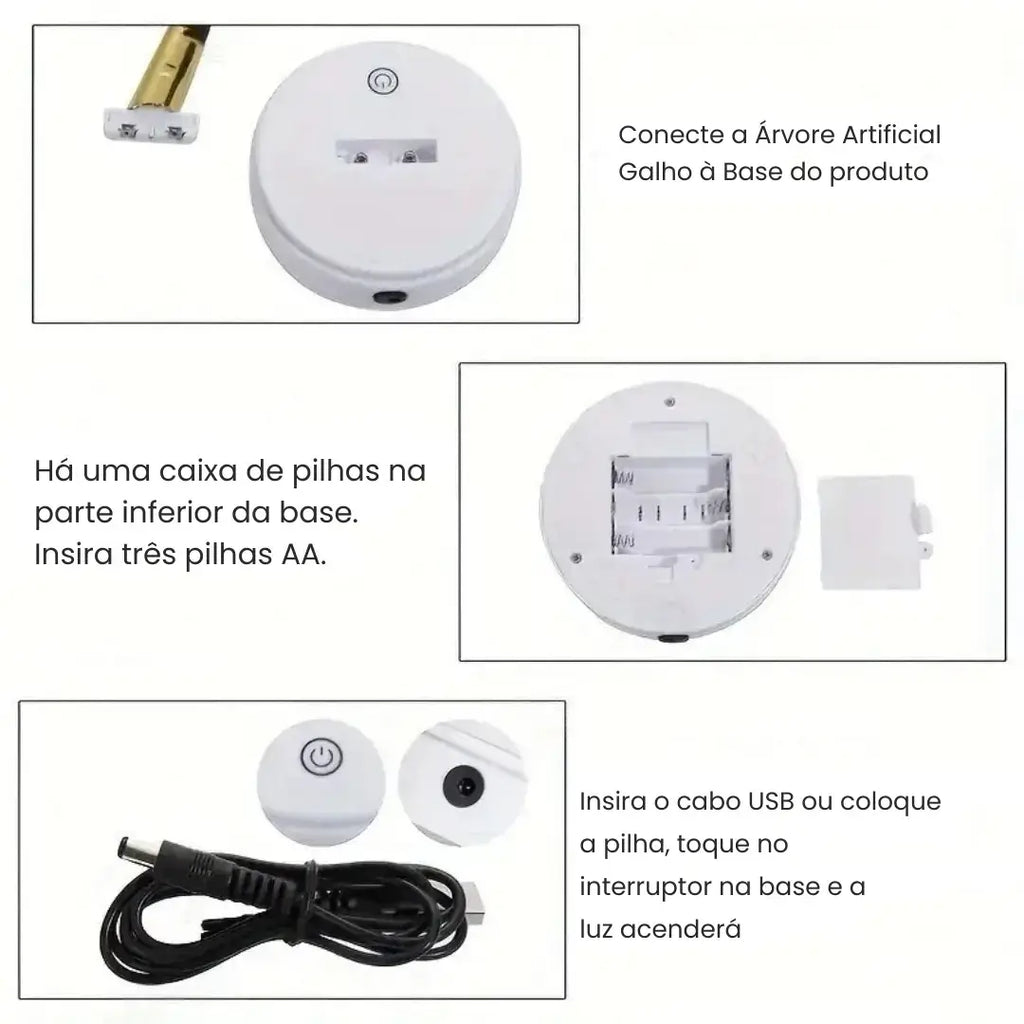 Árvore Bonsai LED Decorativa