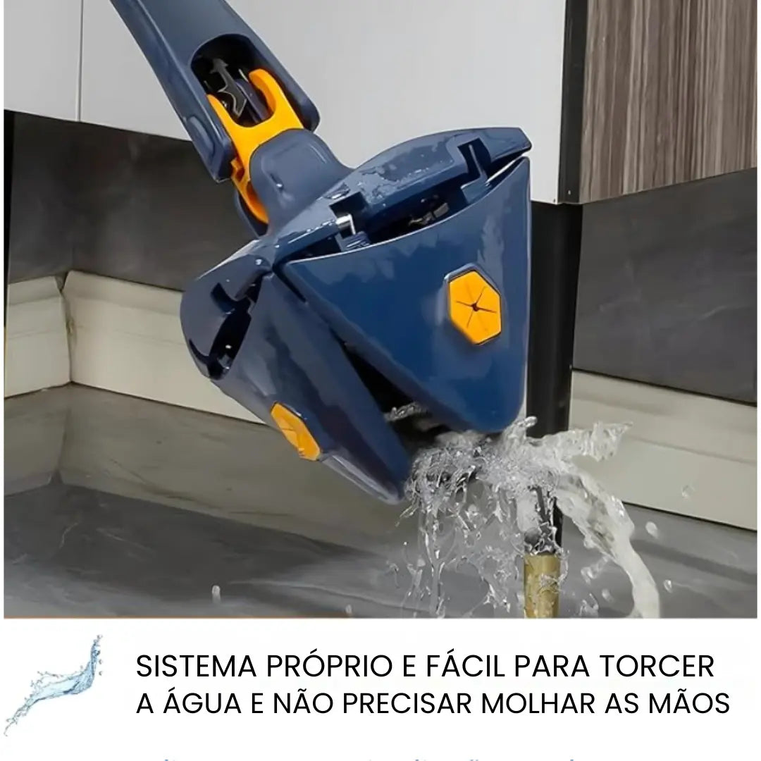 Mop de Limpeza Triangular 360° + Refil Grátis - Modern Casa