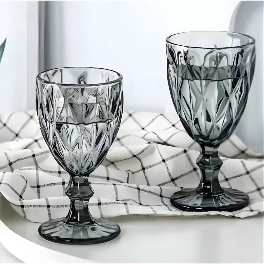 Jogo de Taças Diamond 6 peças Fumê