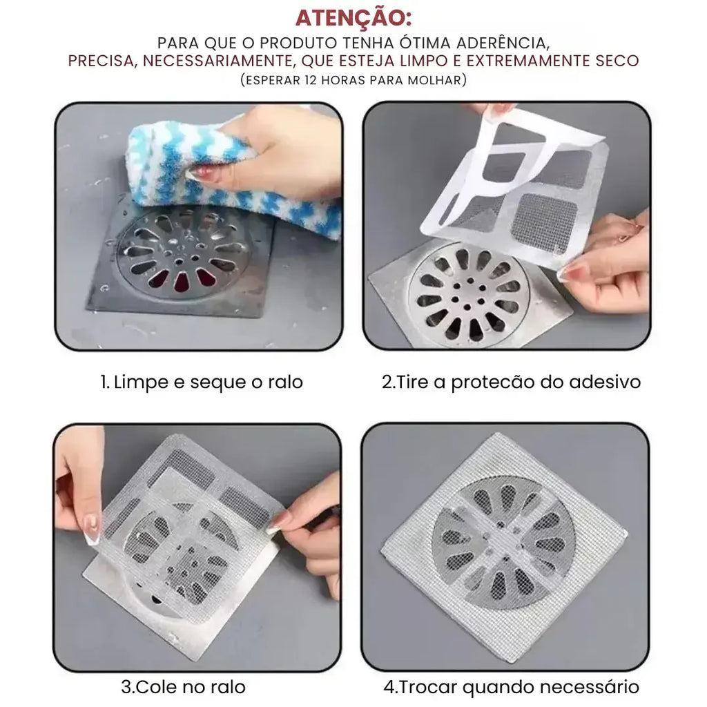 Protetor de Ralo Descartável Adesivo Kit - Modern Casa