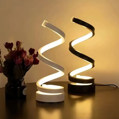 Abajur LED Espiral Clássico