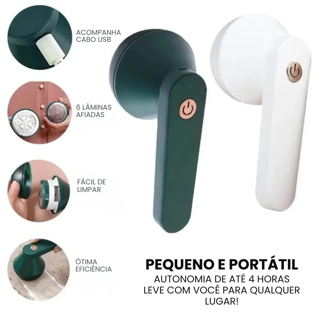 Aparador de Bolinhas e Pelos Elétrico Portátil - Modern Casa