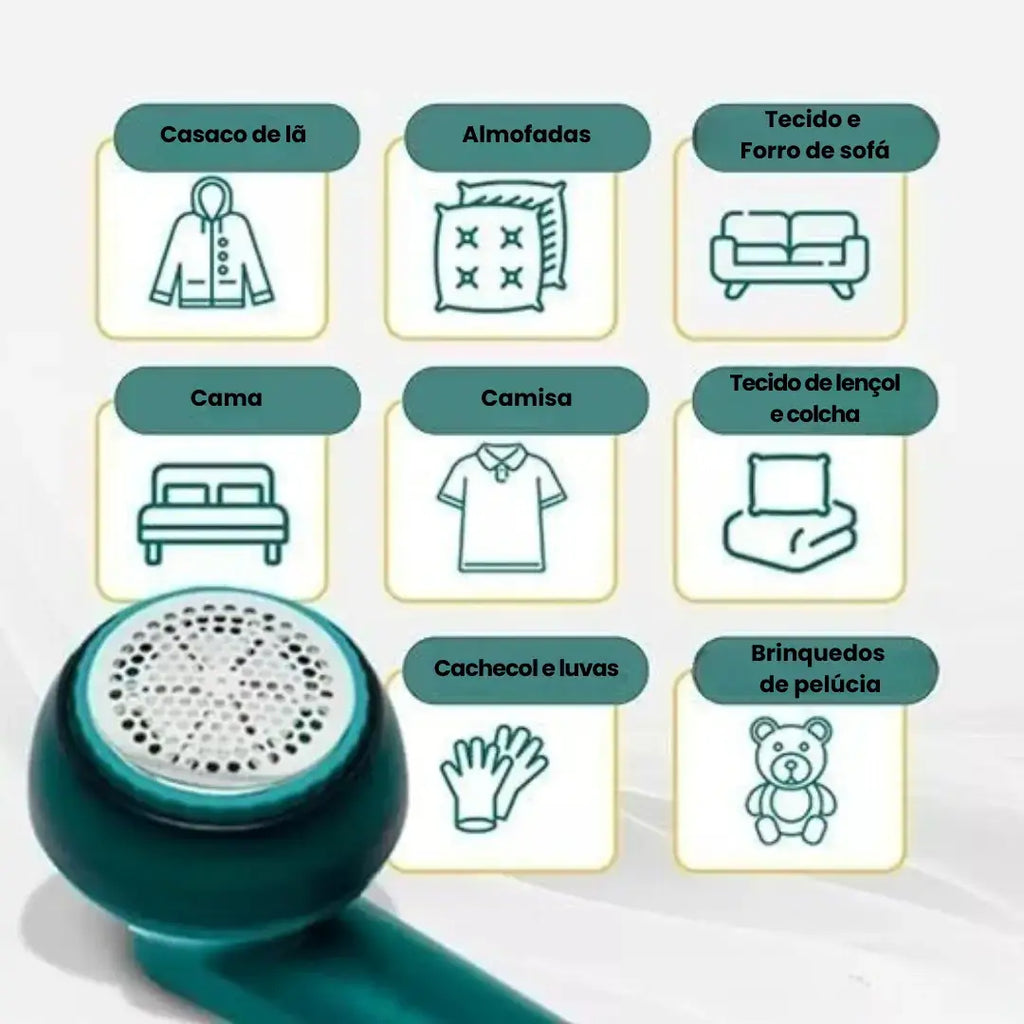 Aparador de Bolinhas e Pelos Elétrico Portátil - Modern Casa