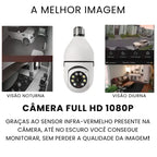 Câmera Segurança Lâmpada Wifi 360° Full HD - Modern Casa