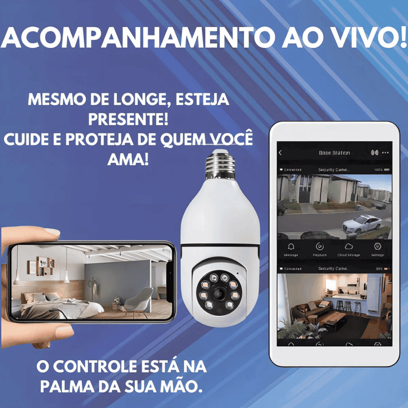 Câmera de Segurança Full HD Wi-Fi 360°