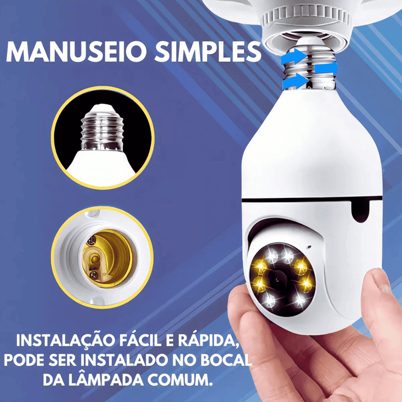 Câmera de Segurança Full HD Wi-Fi 360°