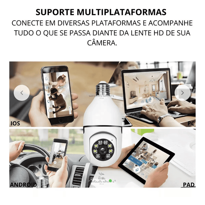 Câmera de Segurança Full HD Wi-Fi 360°
